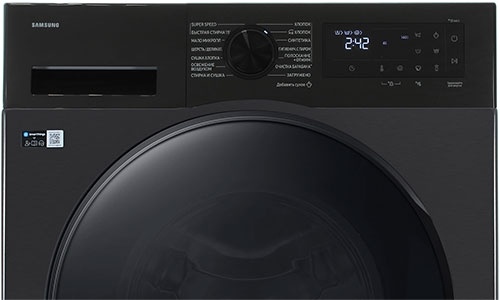 Стиральная машина с сушкой Samsung WD90DG5G34BBLP, черный фото 2