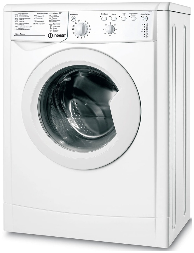 Стиральная машина Indesit Стиральная машина Indesit IWSB 5105 автомат 5 кг, 60 см, белый фото 2