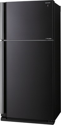 Двухкамерный холодильник Sharp SJ-XE 55 PMBK No frost, черный фото 1