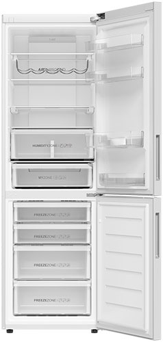 Двухкамерный холодильник Haier C4F637CWRGU1 No frost, белый фото 3