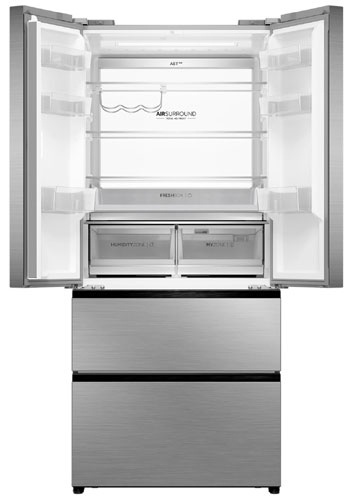 Многокамерный холодильник Haier HB16FRSAAAERU No frost, серый металлик фото 2