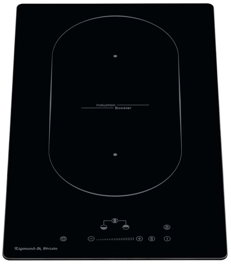 Электрическая варочная панель Zigmund & Shtain CI 35.3 B 29 см, 2 конфорки стеклокерамика электроподжиг, черный фото 3