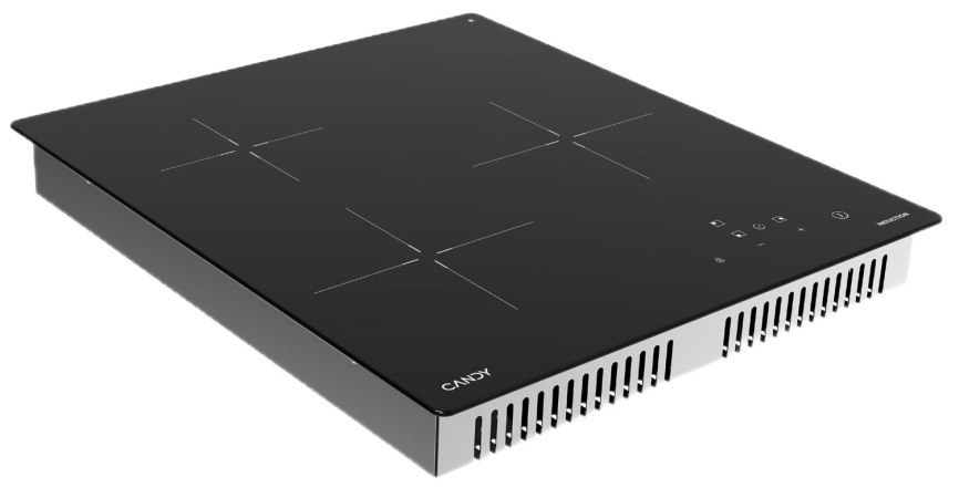 Электрическая варочная панель Candy CHXY53NB 45 см, 3 конфорки стеклокерамика, черный фото 3