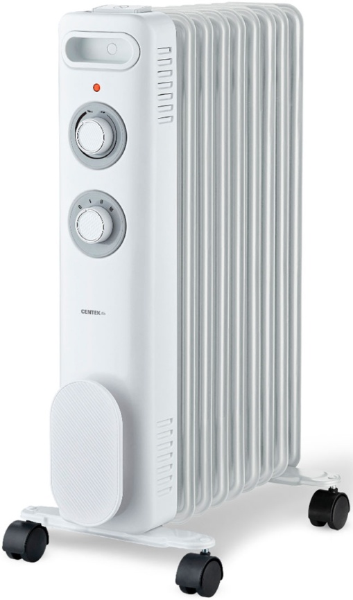 Масляный обогреватель Centek CT-6230-9, белый фото 1