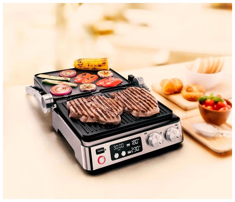 Электрогриль  Braun CG7040, дисплей, мощность 2000 Вт, съемные пластины фото 9