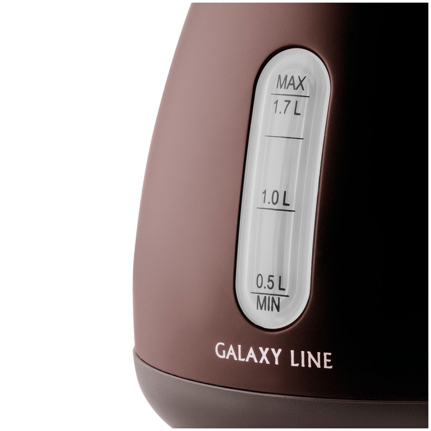 Чайник электрический Galaxy Line GL 0343, горький шоколад фото 6
