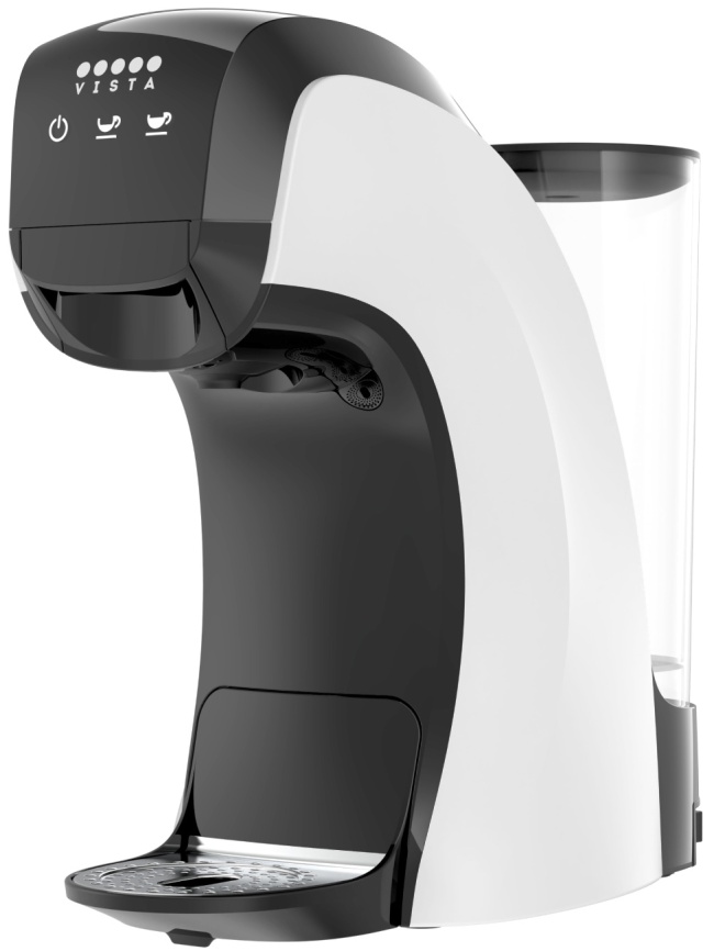 Кофемашина капсульного типа Vista Teano DNS400 (Dolce Gusto, сенсорная), белая фото 1
