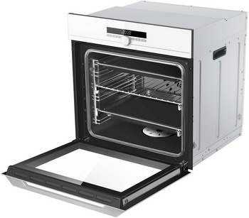 Электрический духовой шкаф Haier HOQ-F6CASGW 59 см, 72 л гриль конвекция, белый фото 2