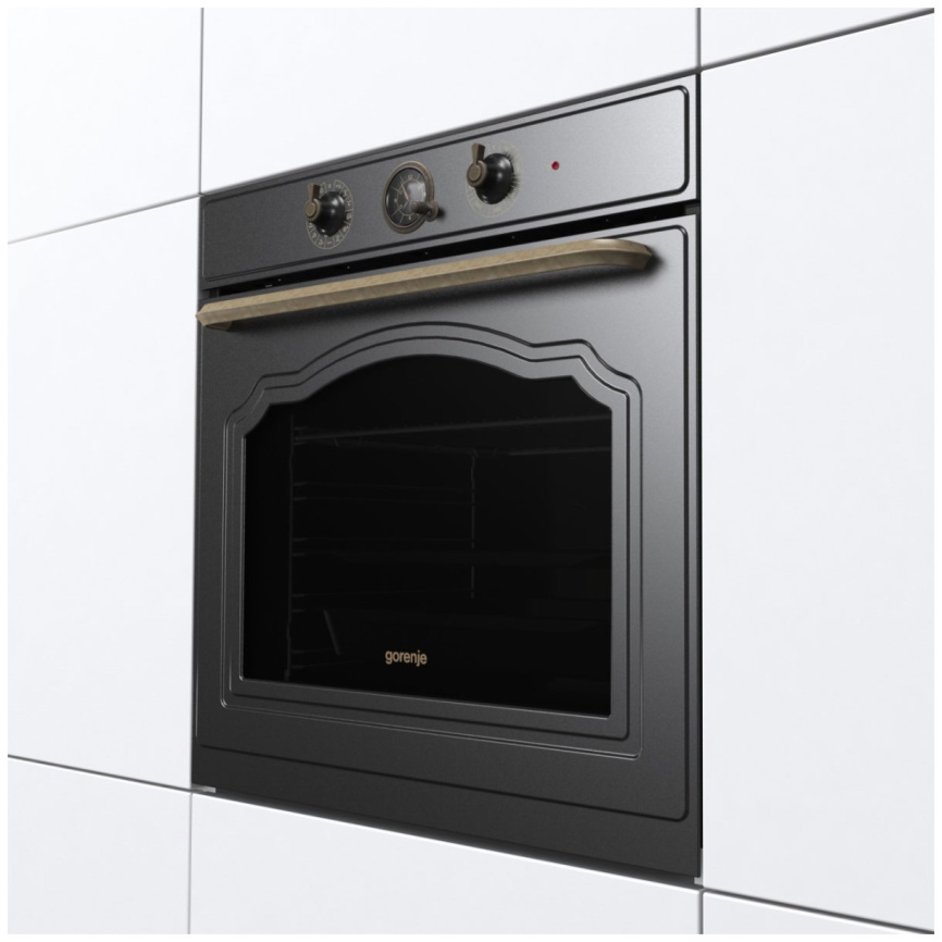 Электрический духовой шкаф Gorenje BOS67371CLB 59 см, 77 л, гриль и конвекция, черный матовый фото 4