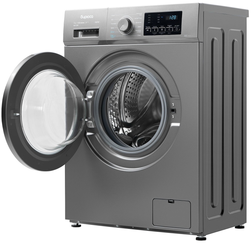 Стиральная машина Бирюса WM-SM712/08 M автомат 7 кг, 1200 об/мин, серый фото 4