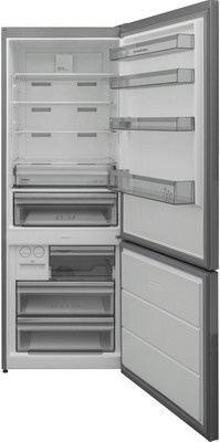 Двухкамерный холодильник Schaub Lorenz SLU S620X3E No frost, серебристый фото 2