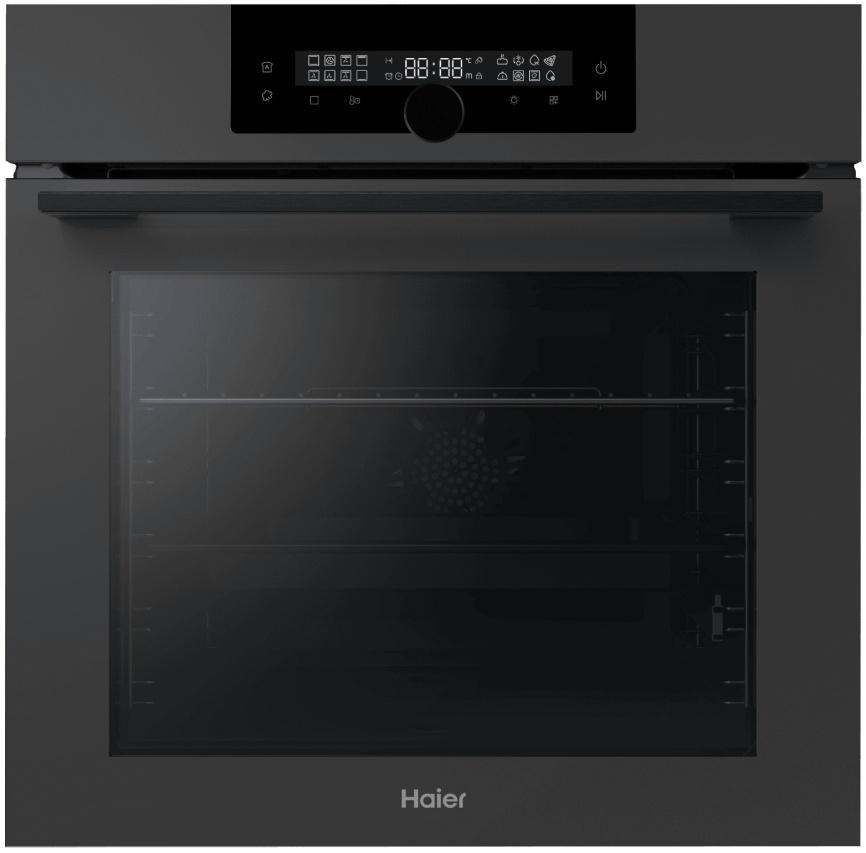 Электрический духовой шкаф Haier HOQ-F6QSN3DG 59 см, 72 л гриль конвекция, графит фото 1