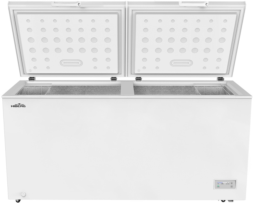 Морозильный ларь Hiberg PF 56L2W B 560 л, белый фото 1