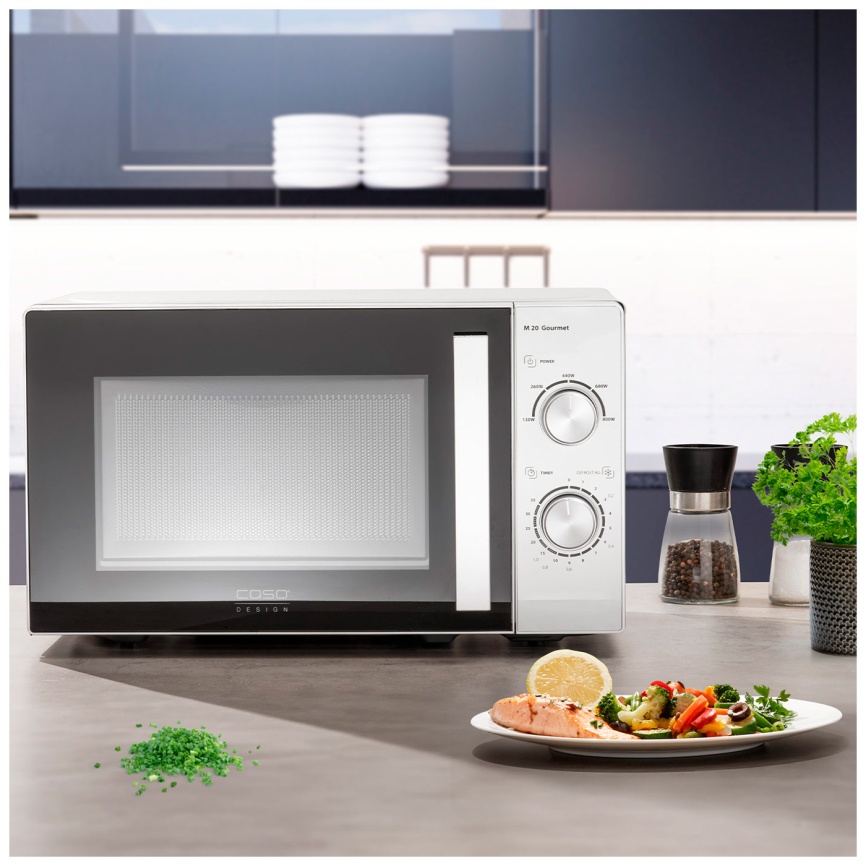 Микроволновая печь - СВЧ Caso M 20 Gourmet, мощность 800 Вт, таймер фото 10