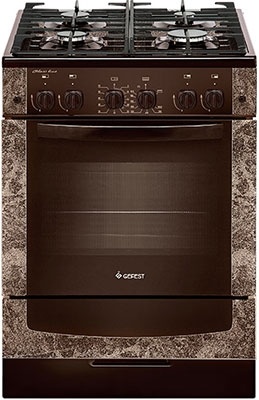 Газовая плита Gefest ПГ 6500-02 0114 60 см, 52 л, 4 конфорки, коричневый фото 1
