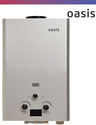 Газовый водонагреватель Oasis OR-16 S стальной фото 1