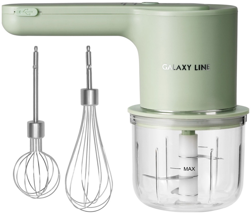 Миксер аккумуляторный Galaxy Line GL 2234, зеленый фото 1