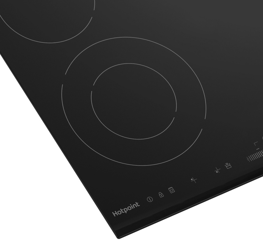 Электрическая варочная панель Hotpoint Электрическая варочная панель Hotpoint HR 6T5 B S, 6900 Вт, 4 конфорки Hi-Light фото 5