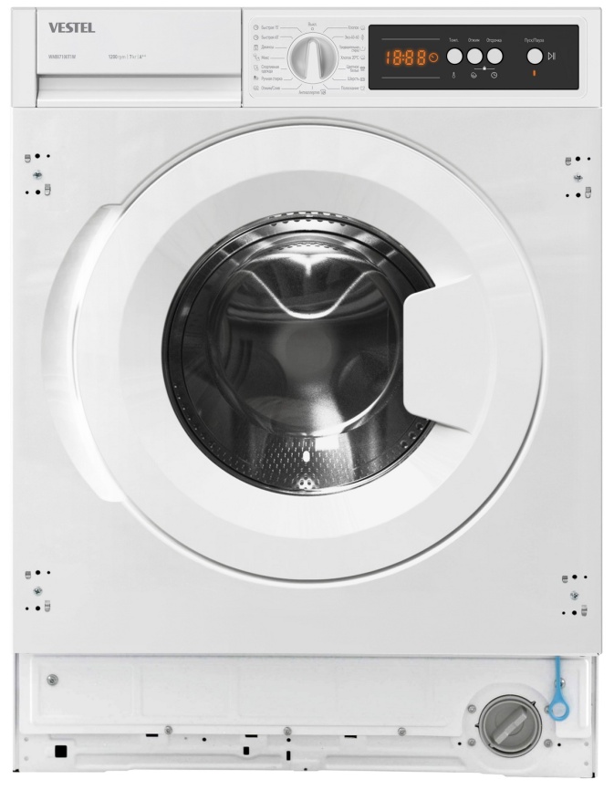 Встраиваемая стиральная машина Vestel WMBI7100T1W 7 кг, белый фото 1
