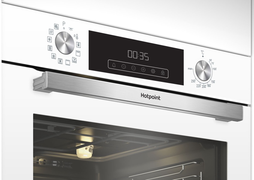 Электрический духовой шкаф Hotpoint HFE9 1231 JSH WHG белый фото 3