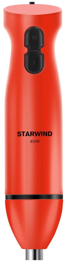 Погружной блендер Starwind SBP2201, 850 Вт, красный/черный фото 2