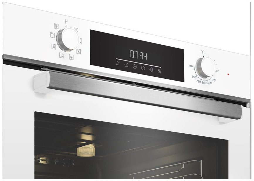 Электрический духовой шкаф Beko BBIM14300WMS 59 см, 72 л гриль конвекция, белый фото 3