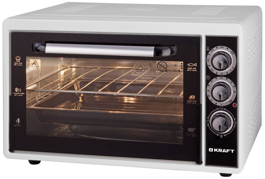 Электропечь Kraft KF-MO 3801 W белый фото 1