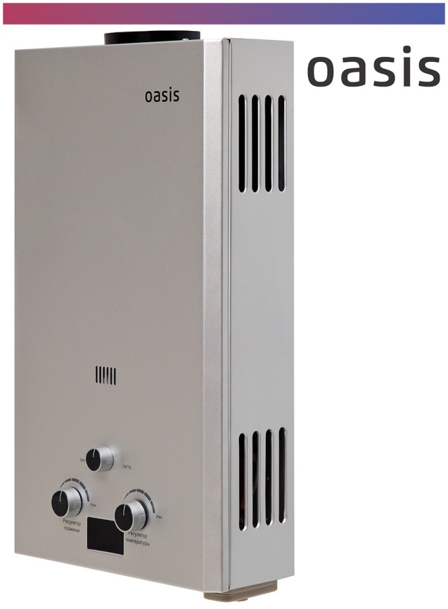Газовый водонагреватель Oasis OR-24 S стальной фото 2