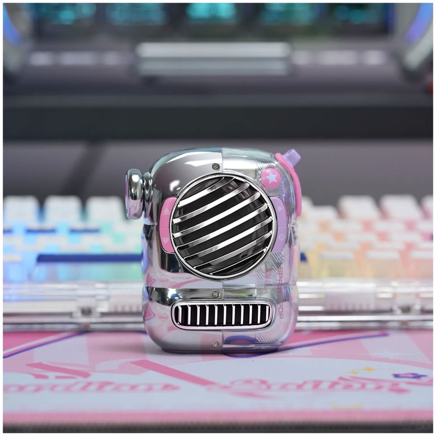Беспроводная колонка Divoom Spark Pop, розовый фото 8