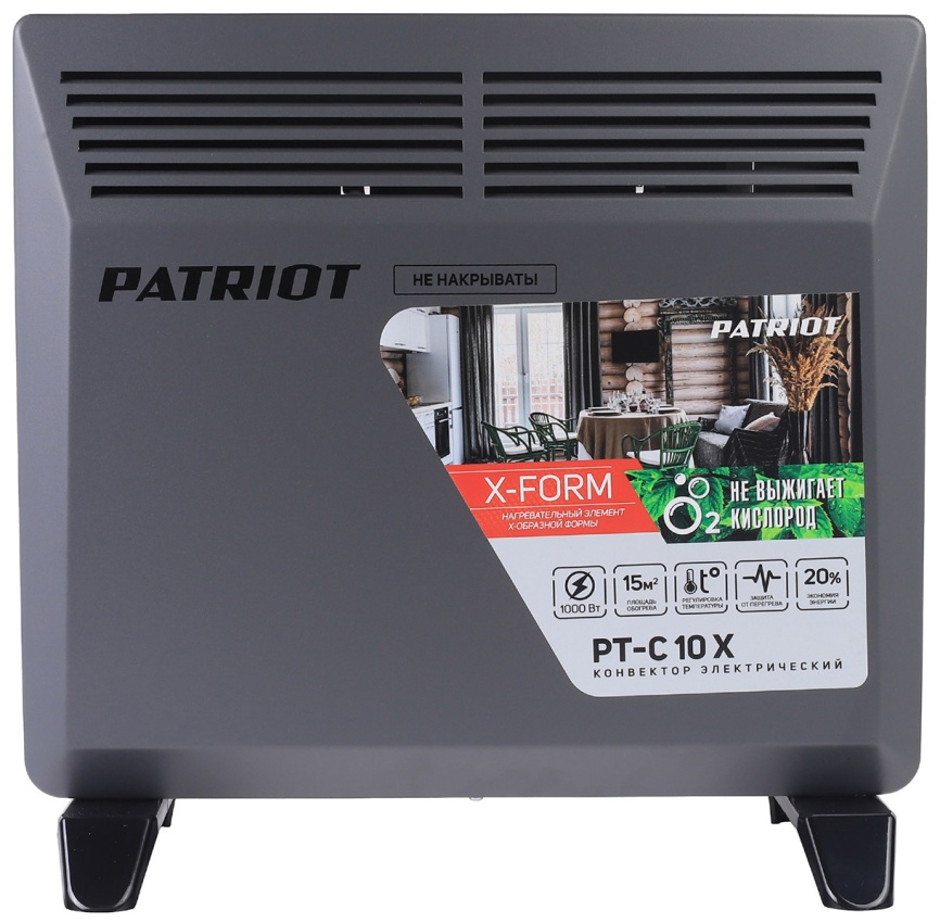 Конвектор электрический Patriot PT-C 10 X, 1000 Вт фото 5