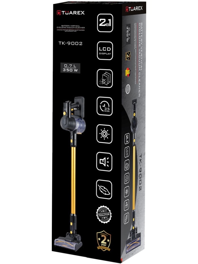 Пылесос вертикальный Tuarex TK-9002 90714 черный/оранжевый фото 12