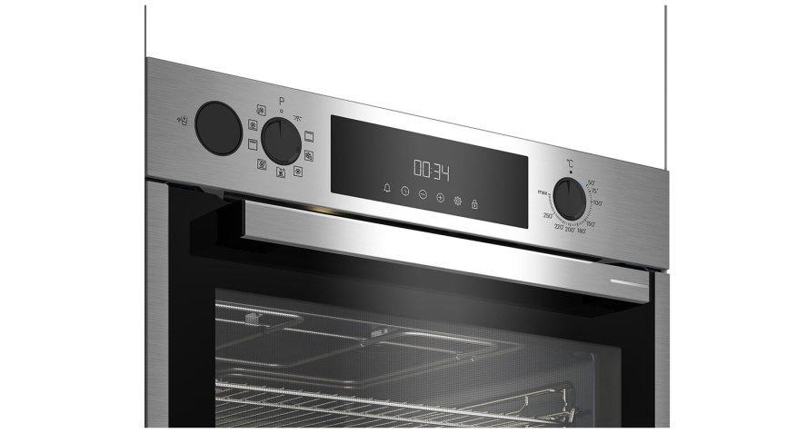 Электрический духовой шкаф Grundig GEBD11300X 59 см, 71 л гриль конвекция, серебристый фото 3