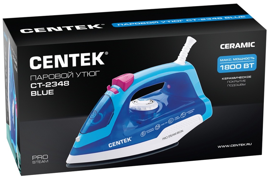 Утюг Centek CT-2348 BLUE фото 7