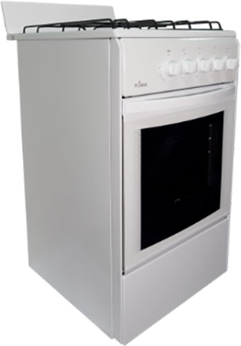 Газовая плита Flama RG 24011 W 50 см, 50 л, 4 конфорки, белый фото 2