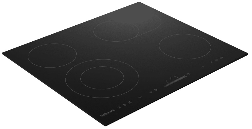 Электрическая варочная панель Hotpoint Электрическая варочная панель Hotpoint HR 6T5 B S, 6900 Вт, 4 конфорки Hi-Light фото 2