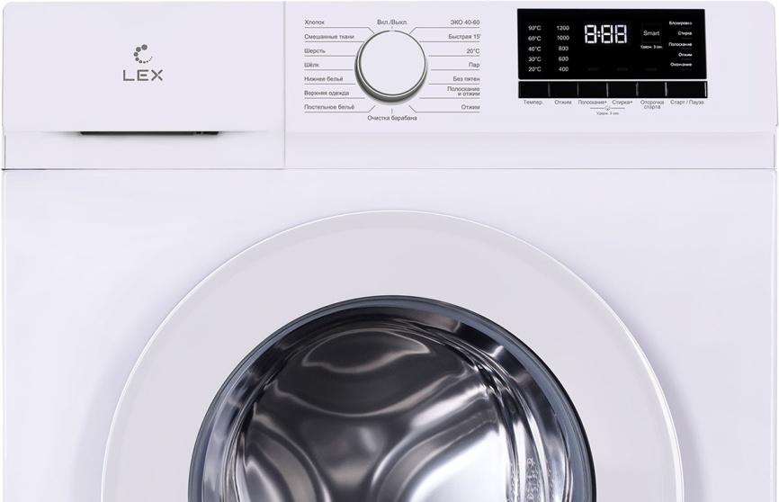 Стиральная машина LEX LWM10012WID автомат 10 кг, белый фото 5