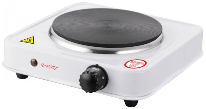 Настольная плита Energy EN-901 158901 26 см, 1 конфорка, белый фото 1