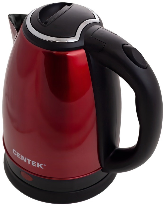 Чайник электрический Centek CT-1068 RED (красный) металл фото 3