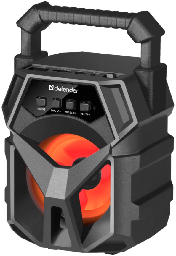 Портативная колонка Defender G98 5Вт, Light/BT/FM/TF/USB/AUX фото 1