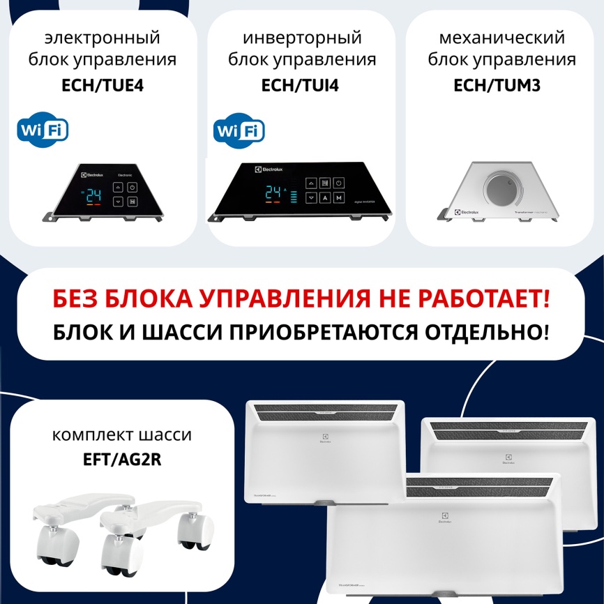 Модуль отопительный электрического конвектора Electrolux Air Gate Transformer ECH/AG2-1500 T фото 9
