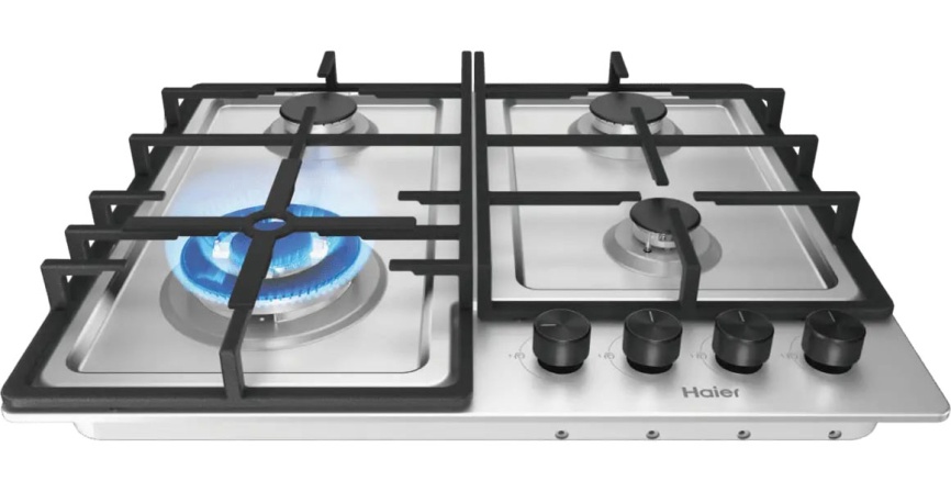 Газовая варочная панель Haier Газовая варочная панель Haier HHQ-M64CTX 4 конфорки газ-контроль, нержавеющая сталь фото 4