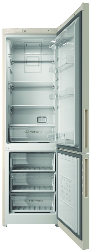 Двухкамерный холодильник Indesit ITR 4200 E No frost, бежевый фото 2