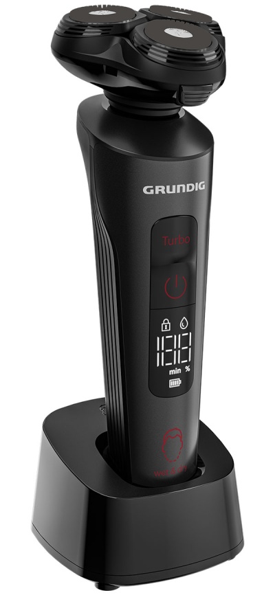 Электробритва Grundig MS 9130, роторный двигатель, LCD дисплей фото 3