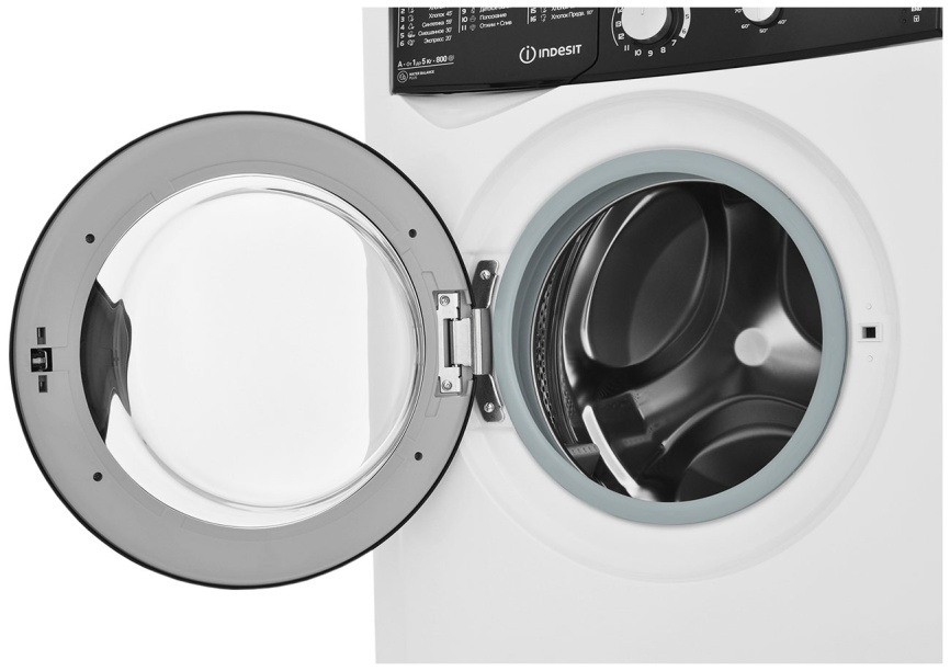 Стиральная машина Indesit EWSB 5085 BK CIS автомат 5 кг, белый фото 6