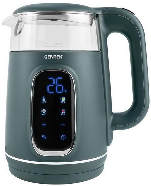 Чайник электрический Centek CT-0052 Green фото 2