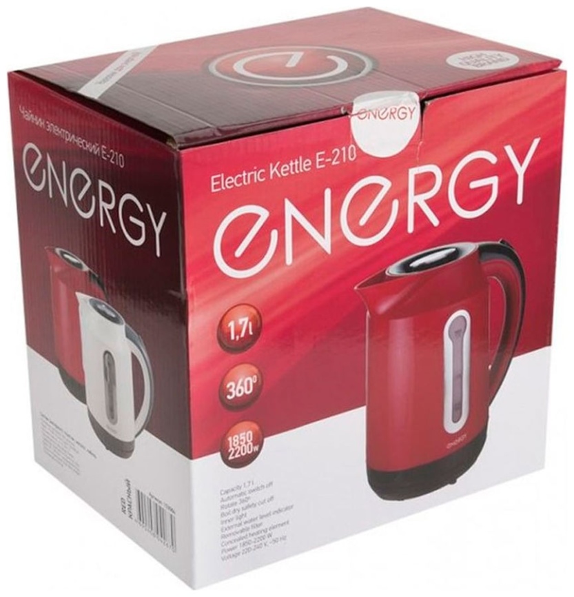 Чайник электрический Energy E-210 153084 красный фото 5