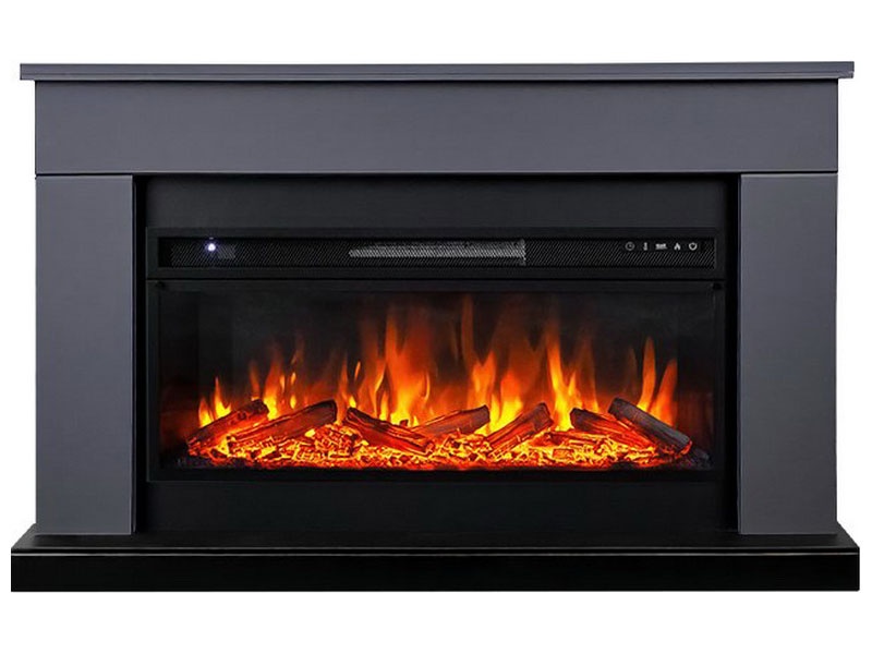 Каминокомплект Royal Flame Bergen (Разборный) Серый графит с очагом Vision 42 LOG LED фото 1