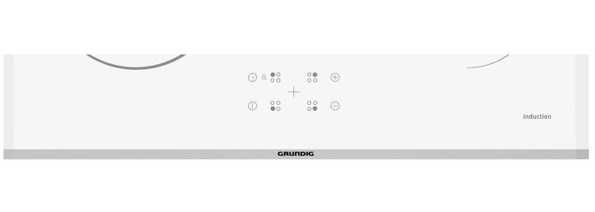Электрическая варочная панель Grundig GIEI623410MXW 58 см, 4 конфорки стеклокерамика, белый фото 4