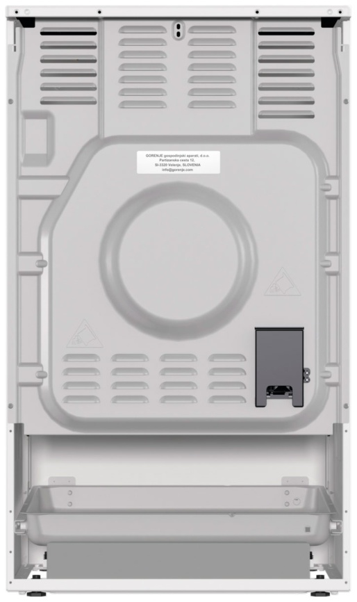 Электроплита Gorenje GEC5C61WG 50 см, 4 конфорки, белый фото 10