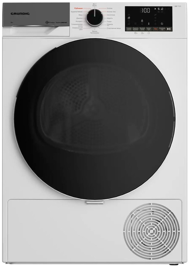 Сушильная машина с тепловым насосом Grundig GT77824FW, инверторный мотор фото 1
